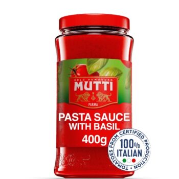 Mutti Tomato & Basil Pasta Sauce - Jar (400g)