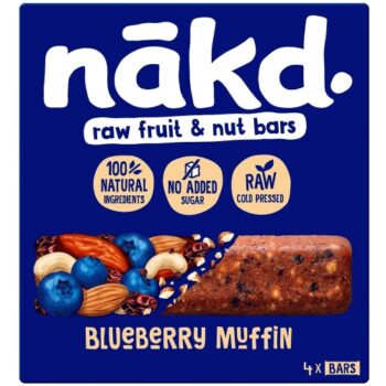 Nakd Blueberry Muffin Fruit & Nut Bars (4 x 35g)