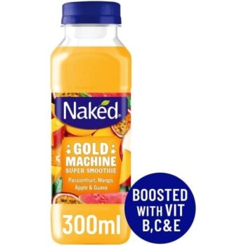 Naked Gold Machine Passionfruit Mango Guava Super Smoothie (300ml)