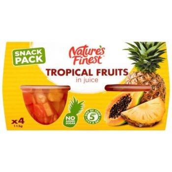 Nature's Finest Tropical Fruit Salad Pots (4 x 113g)