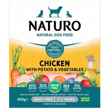 Naturo Adult Dog Grain Free Chicken & Potato with Vegetables (400g)