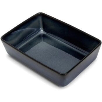 Navy Blue Glaze Stoneware Roaster