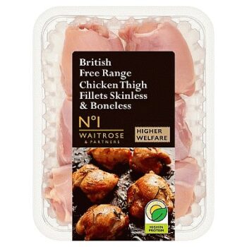 No.1 British Free Range Chicken Thigh Fillets per kg