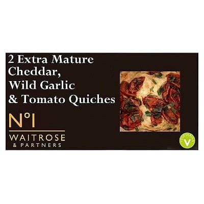 No.1 Extra Mature Cheddar Wild Garlic & Tomato Quiche (2 x 145g)