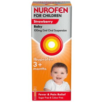 Nurofen Baby Strawberry Ibuprofen for Children 3+ Months (100ml)