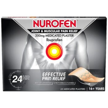 Nurofen Joint & Muscular Pain Relief Medicated Plaster 2 Plasters (2 x 200mg)