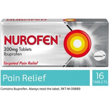 Nurofen Pain Relief Tablets Ibuprofen 16 Tablets (16 x 200mg)