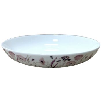 Nutmeg Home Wild Poppy Floral Pasta Bowl