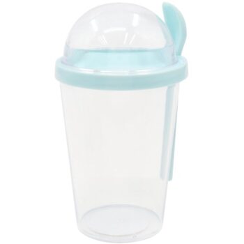 Nutmeg Home Yogurt Pot With Spoon Blue