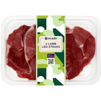 Ocado 4 Lamb Leg Steaks (450g)