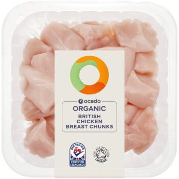 Ocado Organic Free Range Chicken Breast Chunks (350g)