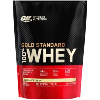 Optimum Nutrition Gold Standard 100% Whey Vanilla Ice Cream Whey Protein Powder (450g)