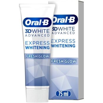 Oral-B 3D White Advanced Express Whitening Fresh Glow Icy Mint Toothpaste (75ml)