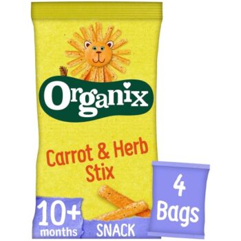Organic Carrot Stix Toddler Snack Corn Puffs Multipack (4 x 15g)