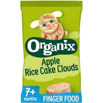 Organix Apple Rice Cake Clouds Organic Baby Snacks 7 months+ (40g)
