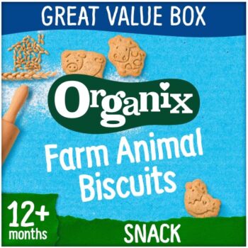 Organix Farm Animal Biscuits Organic Toddler Snacks (100g)
