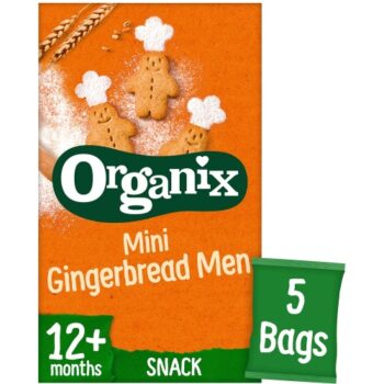 Organix Mini Gingerbread Men Biscuits (5 x 20g)