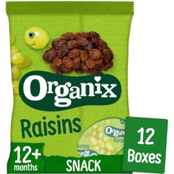 Organix Mini Organic Raisin Snack Boxes Toddler Snacks Multipack (12 x 168g)