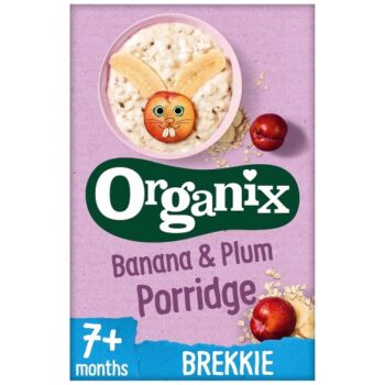 Organix Organic Banana & Plum Baby Weaning Porridge (200g)