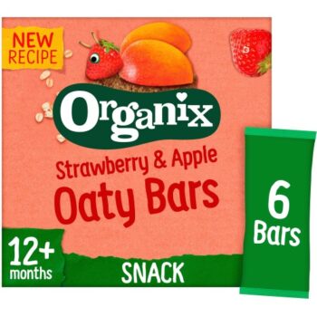 Organix Strawberry & Apple Soft Oaty Bars (6 x 23g)