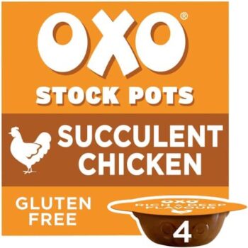 Oxo Succulent Chicken Stock Pots with Garlic Thyme Bay & Parsley (4 x 20g)