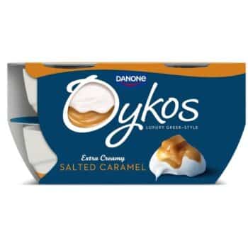 Oykos Luxury Greek Style Salted Caramel Yogurt (4 x 110g)