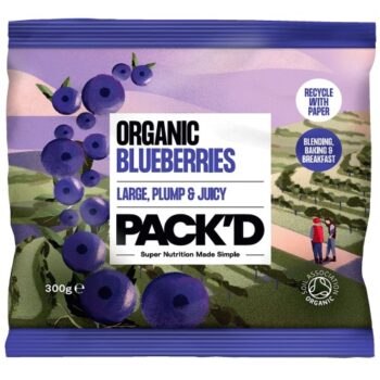 Pack'd Organic Blueberries (300g)