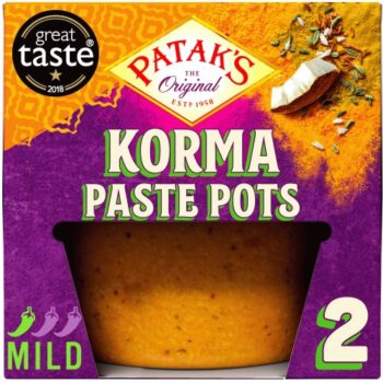 Patak's Korma Curry Paste Pot (2 x 70g)