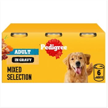 Pedigree Adult Wet Dog Food Tins Country Casseroles in Gravy (6 x 400g)