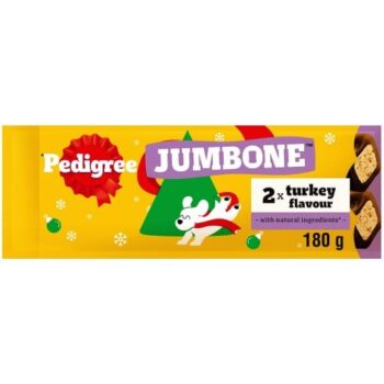 Pedigree Christmas Jumbone Turkey 2 Chews (2 x 180g)