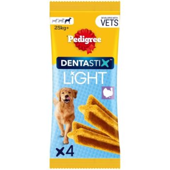 Pedigree Dentastix Light Daily Dental Chews Large Dog 4 Sticks (4 x 0.087kg)