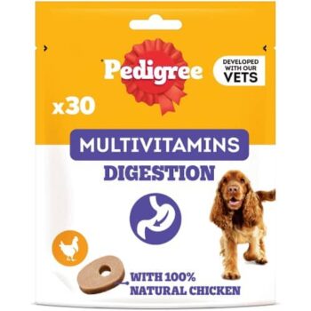 Pedigree Multivitamins Digestion Soft Chews Adult (30 x 180g)
