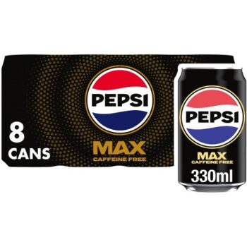 Pepsi Max No Caffeine Cola Caffeine Free (8 x 330ml)