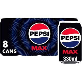 Pepsi Max No Sugar Cola Can (8 x 330ml)