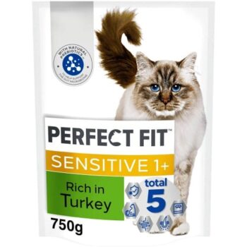 Perfect Fit Complete Sensitive 1+ Turkey Dry Cat Food (750g)