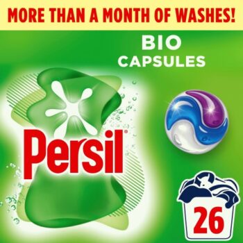 Persil 3 In 1 Washing Capsules Bio 26 Washes (548.6g)