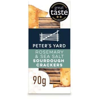 Peter's Yard Rosemary & Sea Salt Sourdough Crackers (90g)