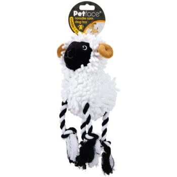Petface Noodle Ram Plush Dog Toy