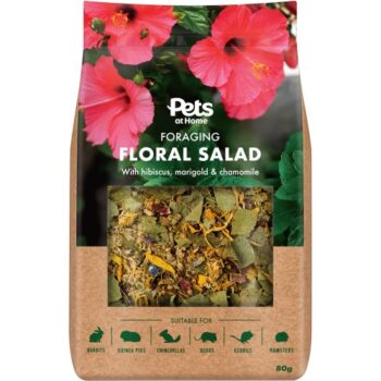 Pets At Home Small Animal Floral Salad Treat (80g)