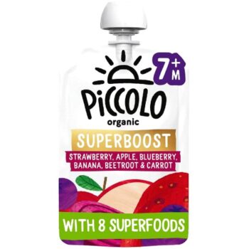 Piccolo Organic Superboost Strawberry & Apple 7+Months (100g)