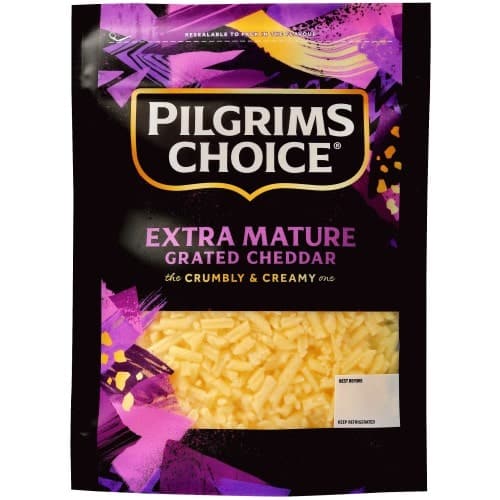 Pilgrims Choice Extra Mature Grated Cheddar (180g)