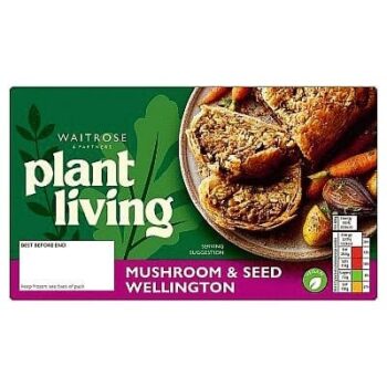 PlantLiving: Frozen Mushroom Wellington with Seeded Stuffing (450g)