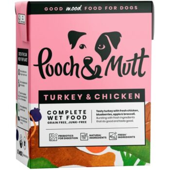 Pooch & Mutt Turkey & Chicken Wet Dog Food (375g)