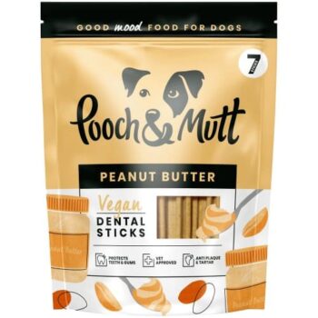 Pooch & Mutt Vegan Dental Sticks Peanut Butter (7 x 251g)
