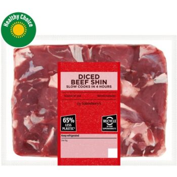 Premium British or Irish Diced Beef (500g)