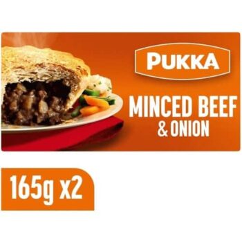 Pukka 2 Minced Beef & Onion Puff Pastry Pies (2 x 165g)