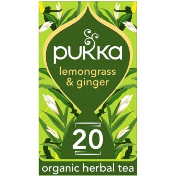 Pukka Organic Lemongrass & Ginger Herbal Tea Sachets (20 x 36g)