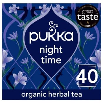 Pukka Organic Night Time Herbal Tea With Chamomile 40 Sleep Tea Bags (40 x 40g)