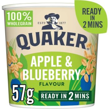 Quaker Oat So Simple Apple & Blueberry Porridge Pot (57g)