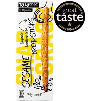 Realfoods Organic Sesame Breadsticks (120g)